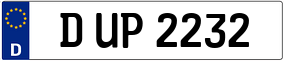 Truck License Plate